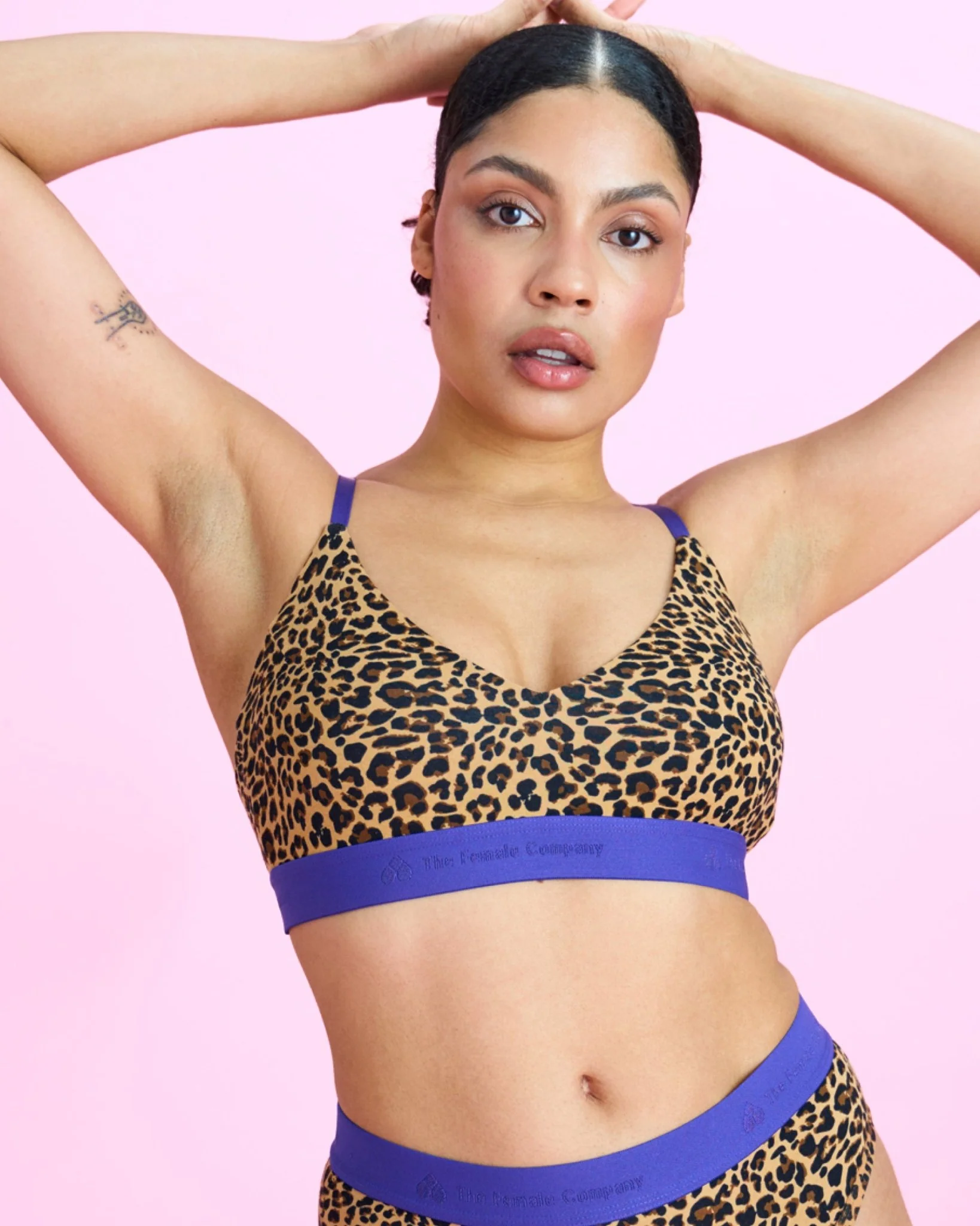 Nïpples - Bralette - V-Shape LEO Purple - Image 3
