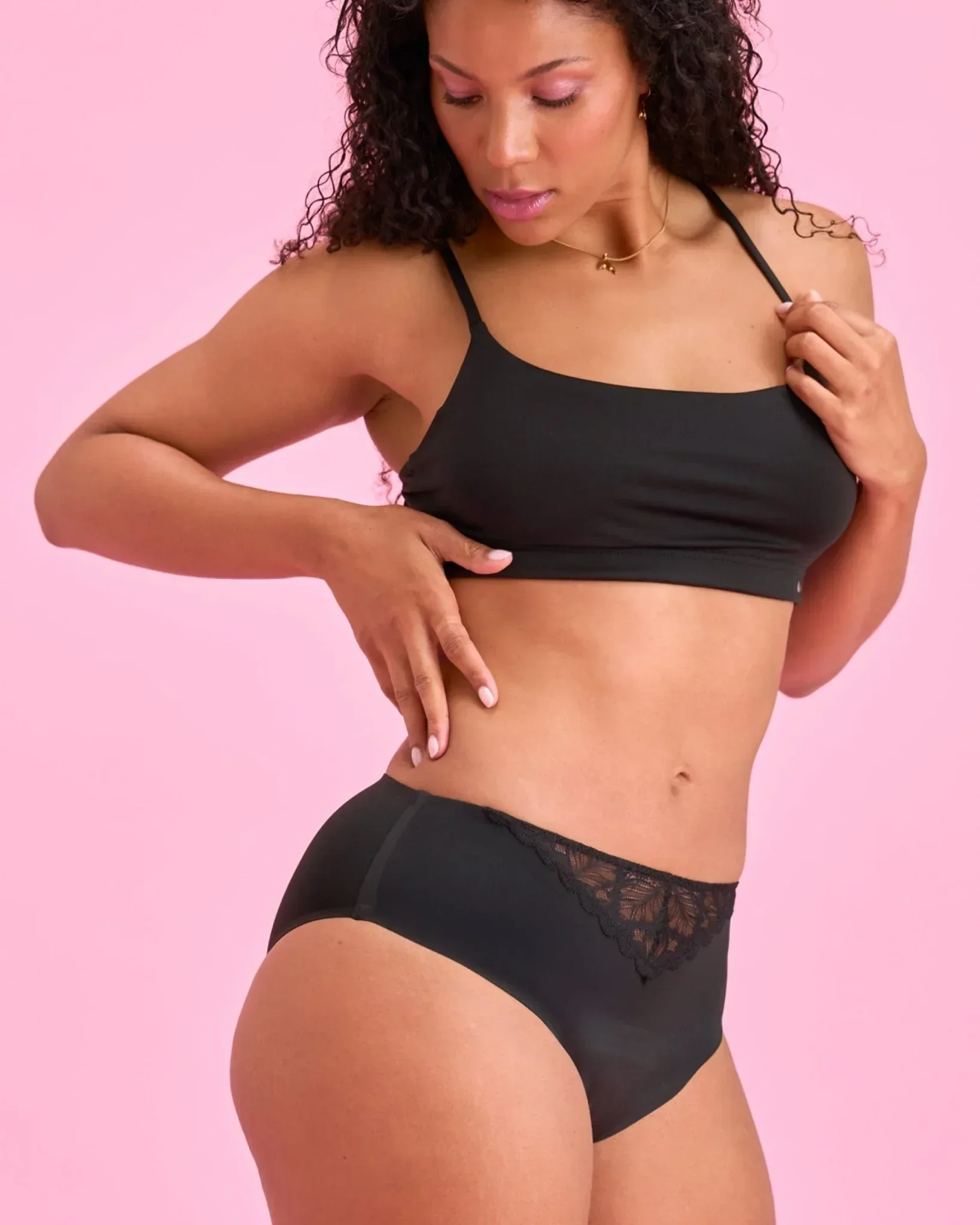 Period Panty – Extra Strong – High Waist SEAMLESS Lace - Image 5