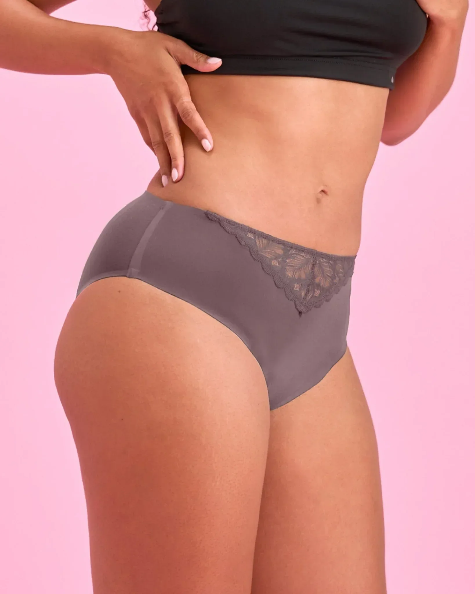 Period Panty – Ultra Strong - High Waist Seamless LACE - Image 3