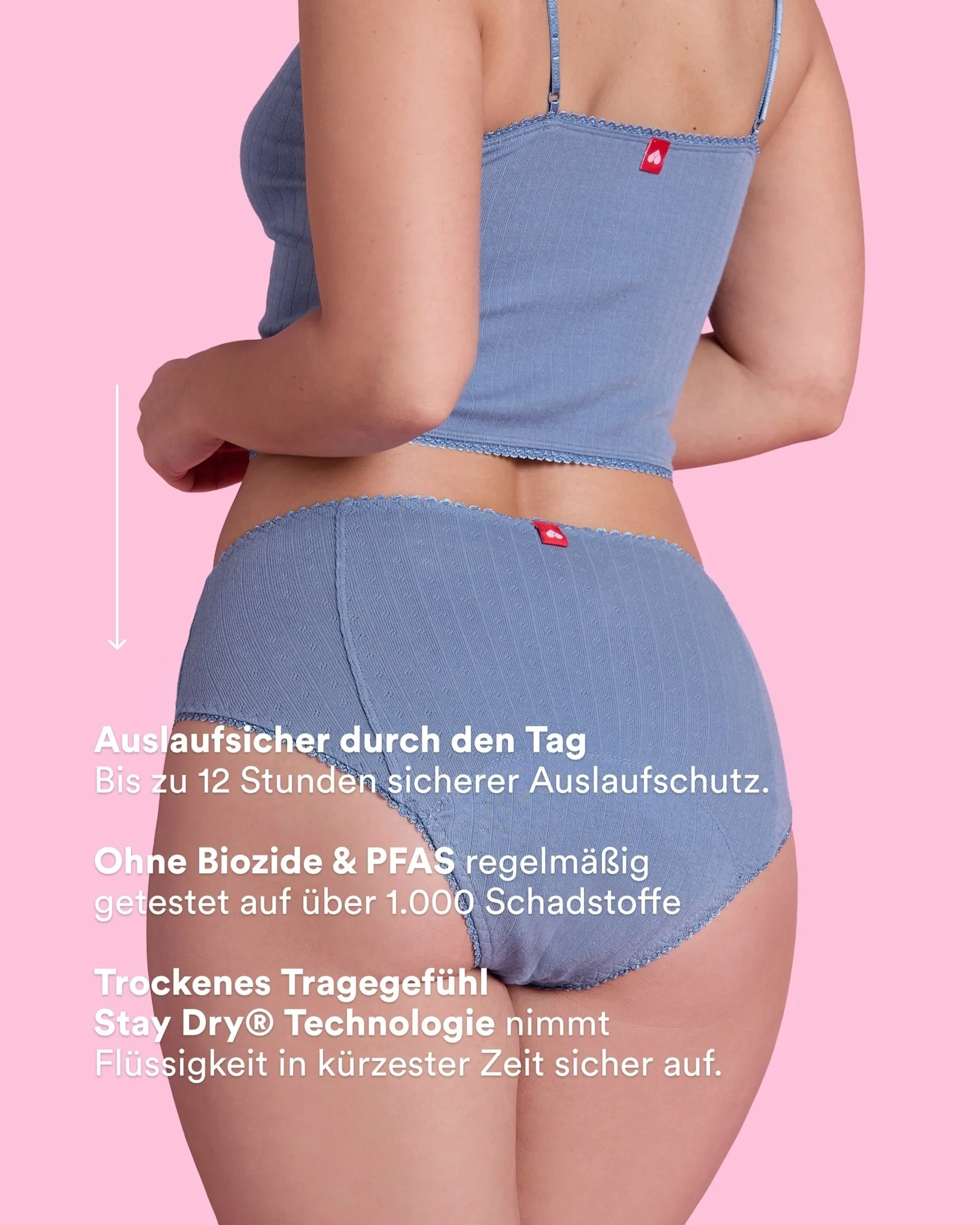Set: Pointelle Cropped Top & High Waist - Extra Strong - Image 3