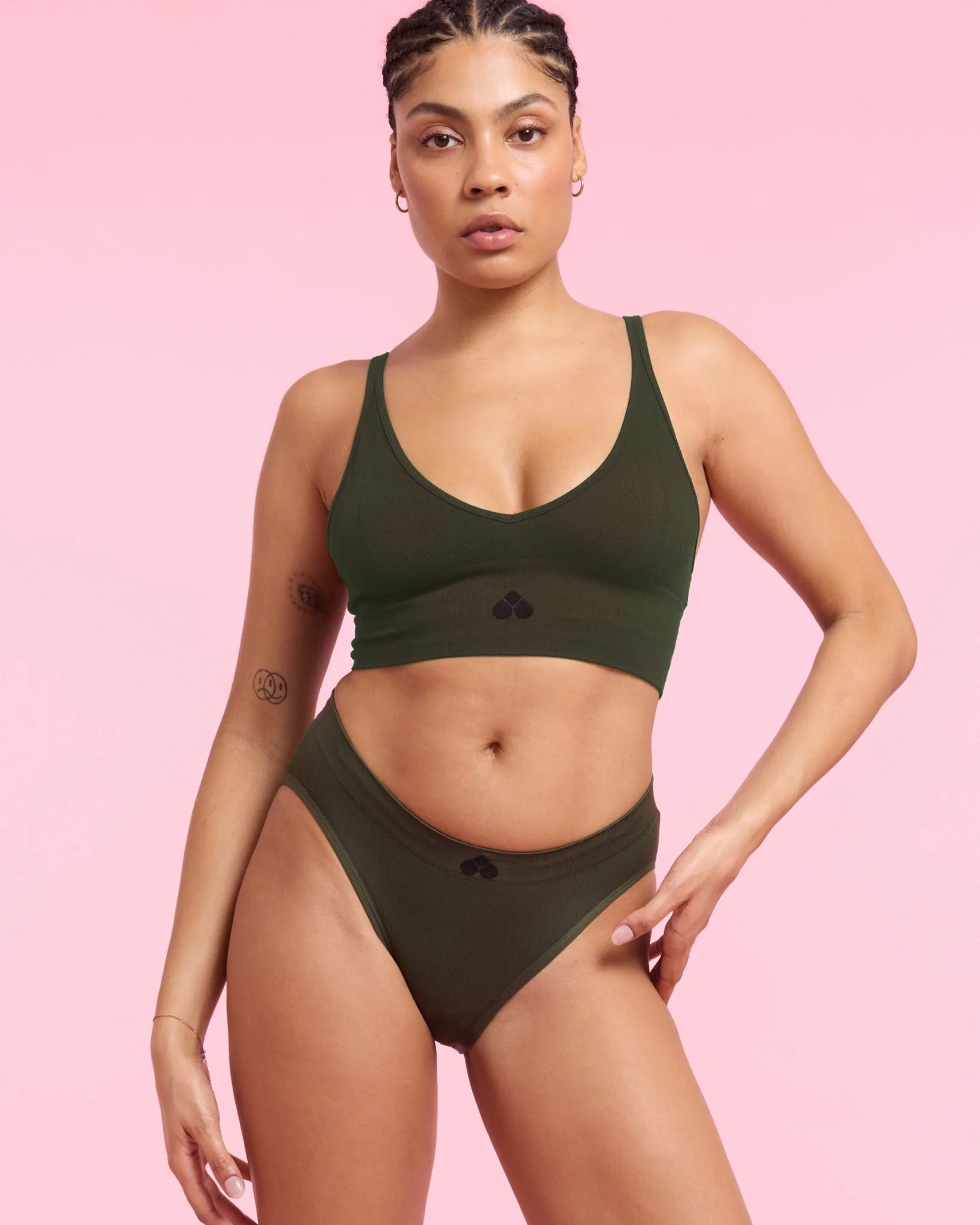 SET: SEAMLESS Rib Bralette & Slip - Extra Strong - Image 5