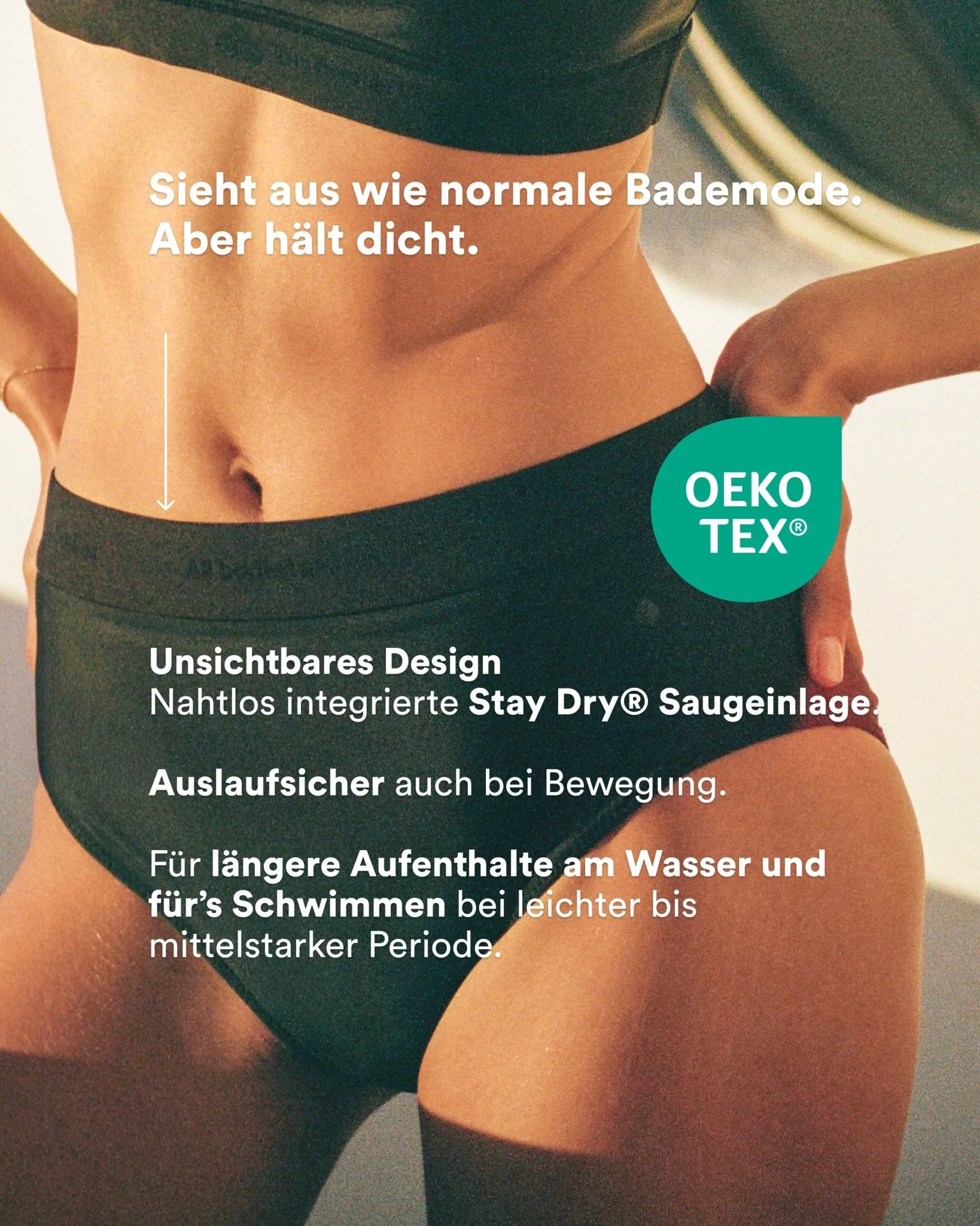 Set: ACTIVE Bikinitop & Perioden Bademode Hipster - Image 3
